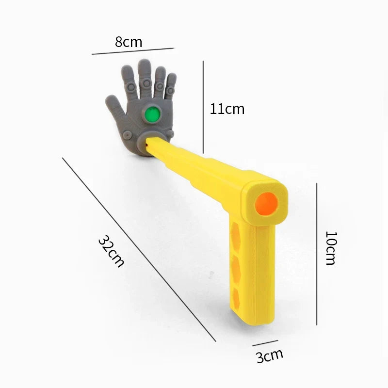 3D Printed Rock Paper Scissors Hand Toy - Extendable Interactive Clapper & Stress Relief Game