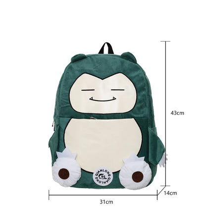 MINISO Switch Pokémon Cappy Beast Plush Backpack — Large Capacity Couple Bag, Anime Toy Storage & Gift Accessory
