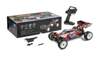 Wltoys 104001 RTR 1/10 4WD RC Car – 2.4G High-Speed Remote Control Drift & Off-Road Climbing Metal Vehicle, 45km/h