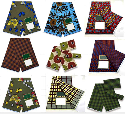 African Wax Print Fabric - High-Quality Cotton Ankara Gold Print Pagne for Wedding & Dress Sewing