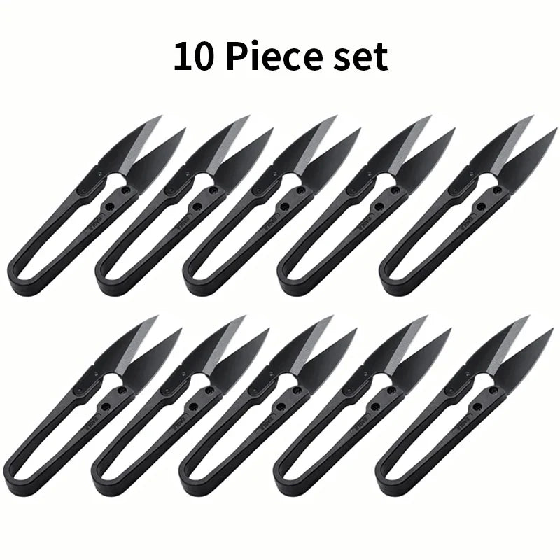 WUTA Antirust Thread Scissors – Professional Tailor U-Shaped Metal Blade Cutter for Sewing & DIY Needlework