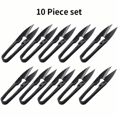 WUTA Antirust Thread Scissors – Professional Tailor U-Shaped Metal Blade Cutter for Sewing & DIY Needlework