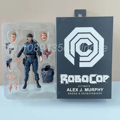 NECA Robocop Alex J. Murphy Action Figure — Movable Joint Model Toy Doll for Room Decor & Kids’ Christmas Gift