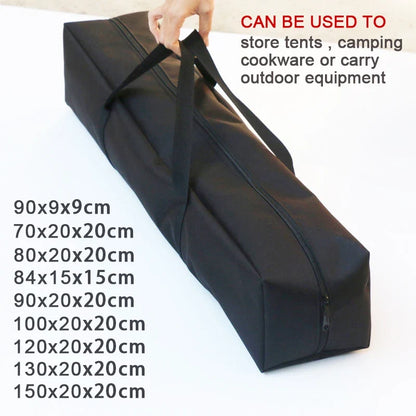 Outdoor Camping Storage Bag - Canvas Tent Pole Organizer Pouch for Travel, Picnic & Hiking Gear