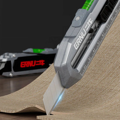 Industrial-Grade Aluminum Alloy Multifunctional Art Knife: Thickened Wallpaper Cutter & Electrical Box Cutter for Home and School Use