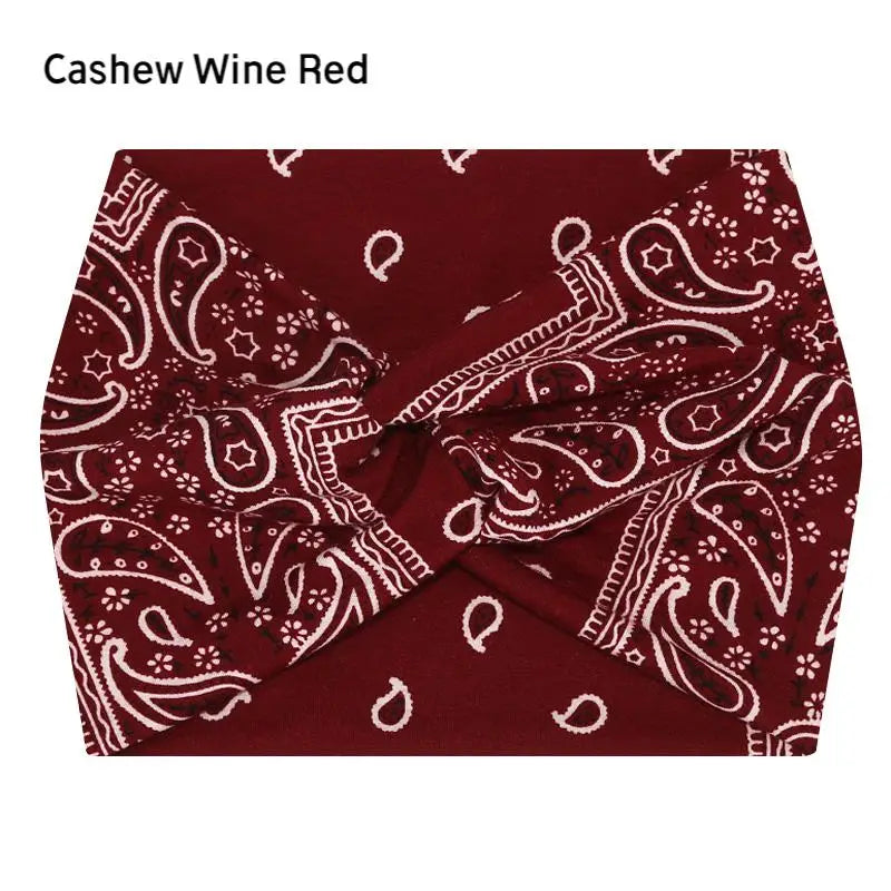 Wide Elastic Headband for Women – Yoga, Pilates, Running & Cycling Sweatband Hairband Turban Makeup Hair Hoop