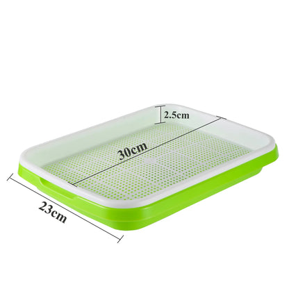 Seed Germination Tray – Seedling & Wheatgrass Planting Tray for Soilless Cultivation