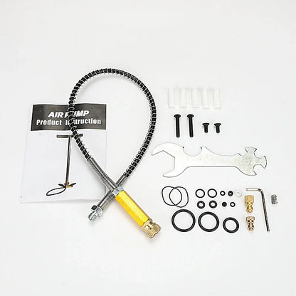 300bar 30MPa 4500PSI 3-Stage Hand Operated PCP Pump | High Pressure Compressor for Rifles, Paintball, Car & Bicycle