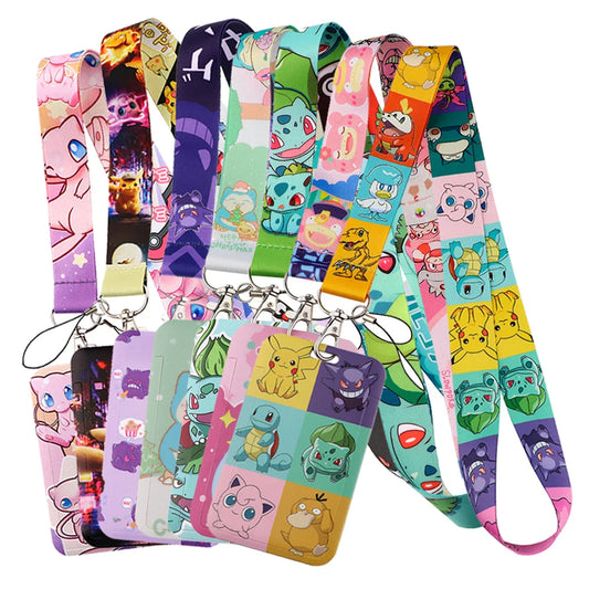 FI24 Japanese Anime Lanyard – Student Card & Badge Holder, Neck Strap for Phone, Subway & Access Cards, Gift for Kids