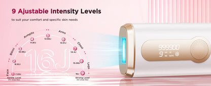 990,000 Flash IPL Laser Epilator — Permanent Painless Hair Removal for Men & Women, Body & Bikini