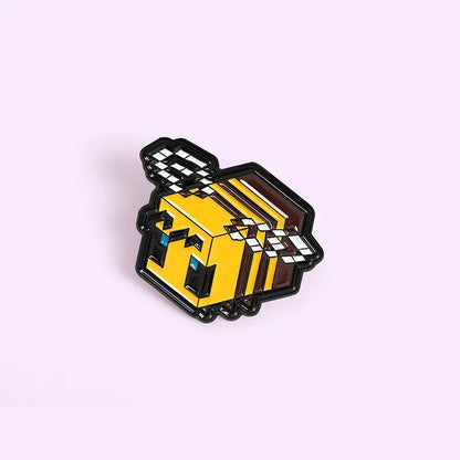 Geometry Bee Brooch – Unique Designer Metal Pin & Badge for Women’s Clothing & Accessories