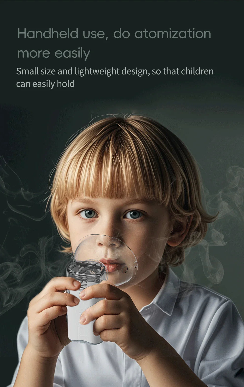 Handheld Portable Silent Mesh Nebulizer – Auto-Clean Inhaler for Kids, Portable Inhalator & Nebulizador