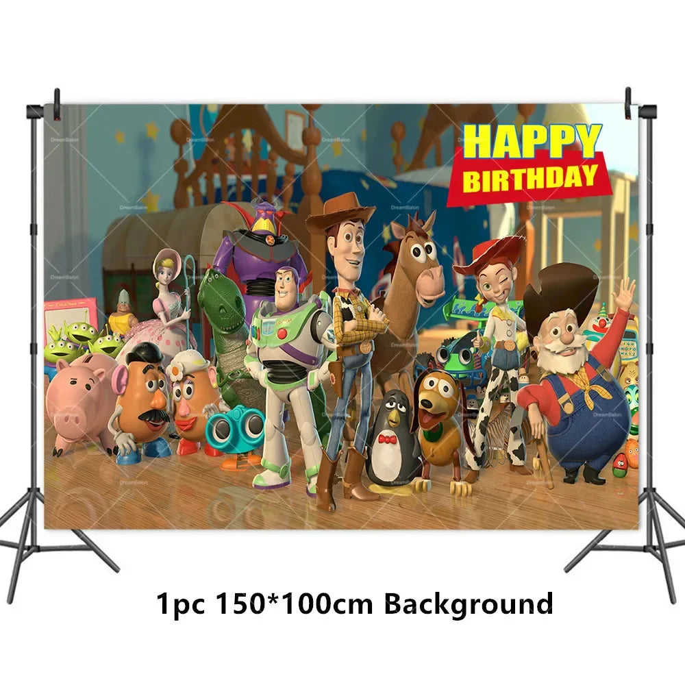 Disney Buzz Lightyear Foil Balloon – Toy Story Latex Party Decoration & Cake Topper for Kids