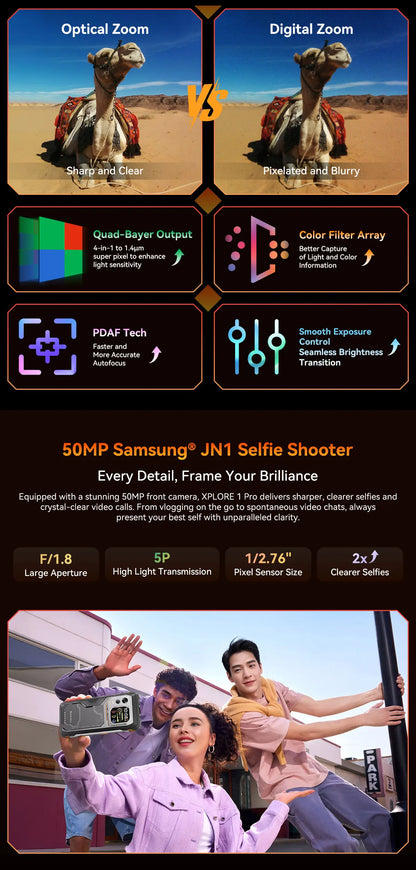 Blackview XPLORE 1 Pro Rugged Smartphone – Android 15, 6.78" 2.4K, 12GB+256/512GB, 20000mAh with FLIR Thermal Imaging