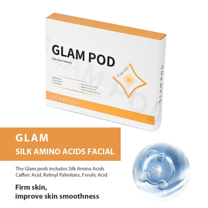 CO2 Glam Pod for Bubble Facial – Aqua Facial Skincare Pods with CO2 Serum Gel for Spa Treatment and Revive