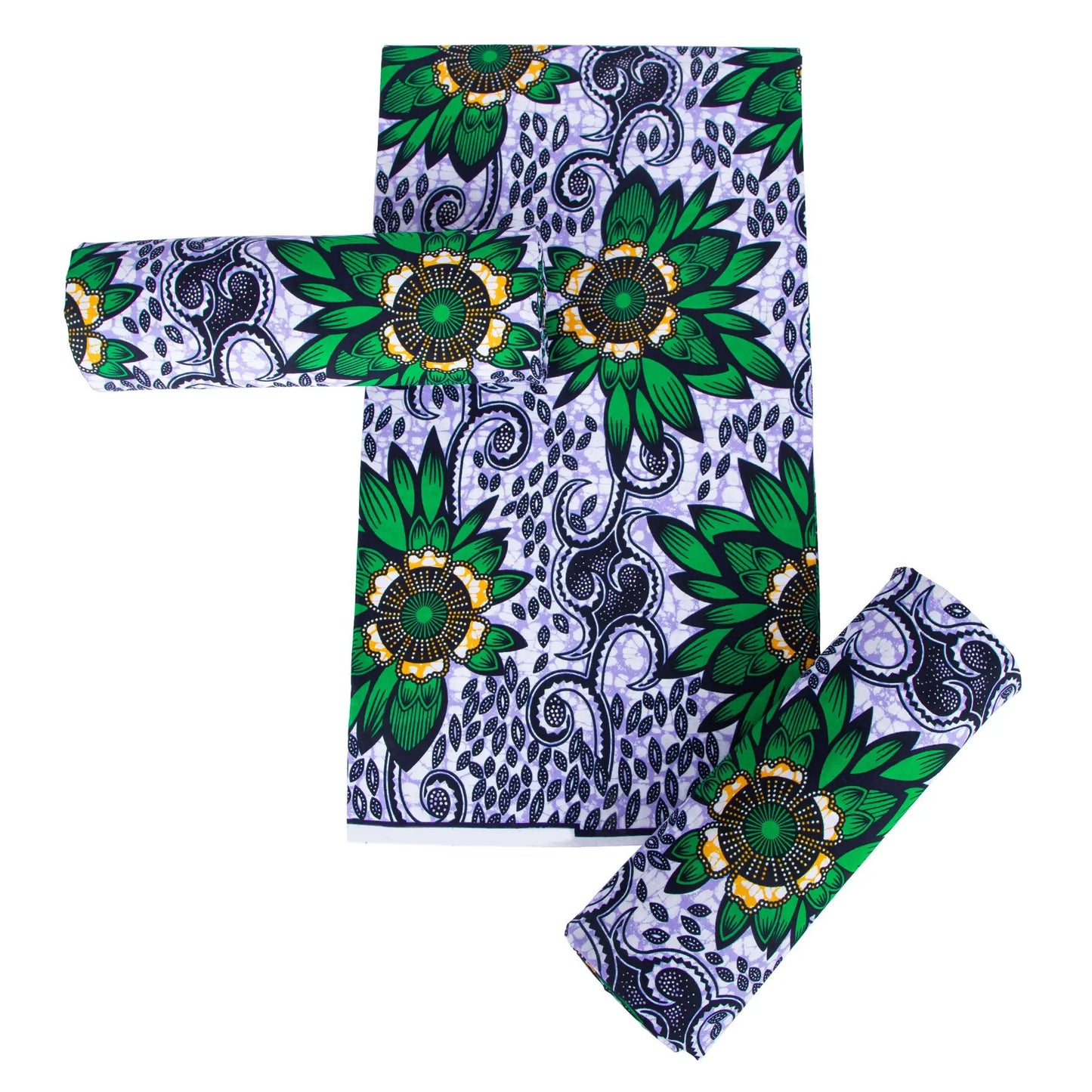 Original African Wax Print Fabric - 100% Cotton Colorful Dutch Ankara Pagne