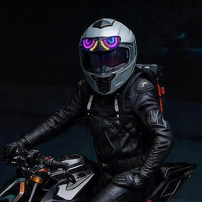 Smart LED Helmet Display Light Panel – Customizable Pattern Safety Light for Bicycle, Scooter & Skateboard (Helmet Not Included)
