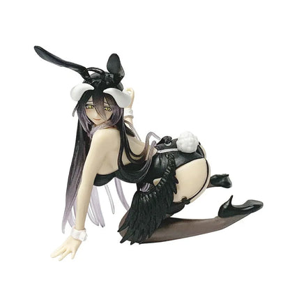 Albedo Bunny Girl Anime Figure - 11cm Kneeling PVC Collectible Model Ornament for Fans