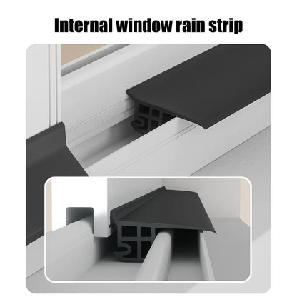 Aluminum Alloy Window Water Blocking Bar – Rain Flashing Board & Waterproof Sealing Strip for Home Windows