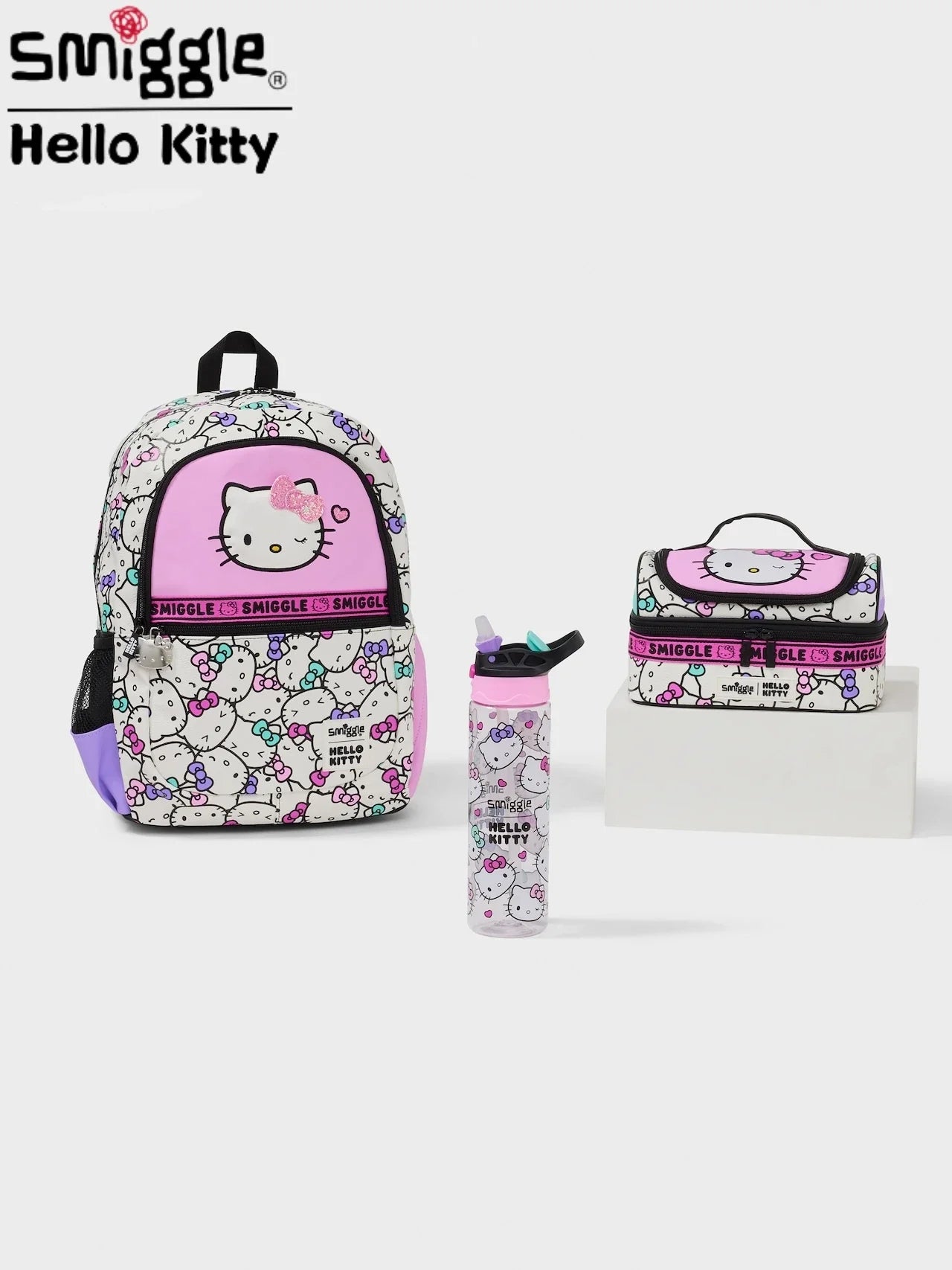 Sanrio Hello Kitty Cartoon School Bag — Cute Anime Backpack for Kids, Student Gift & Halloween Anime Merchandise