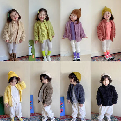 Kids Winter Coats 2024 - New Warm Fleece Jacket for Boys & Girls, Autumn & Spring Outerwear for Children