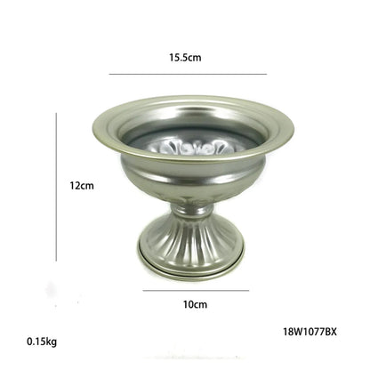 Metal Flower Vase & Candle Holder — Table Centerpiece for Wedding, Anniversary, Party & Hanging Decorations