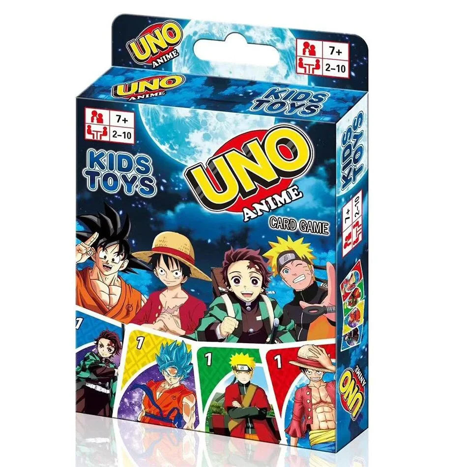 ONE FLIP! Board Game - UNO Cards with Harry, Naruto, Super Mario Themes, Christmas Card Table Game, Fun for Adults & Kids, Ideal Birthday Gift Toy