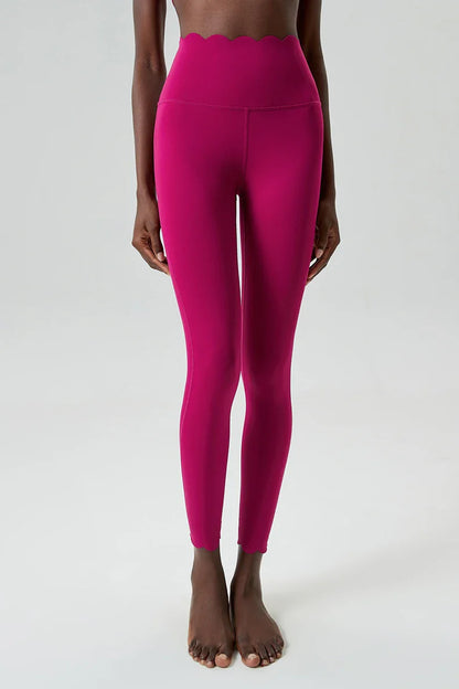 Women’s High Waist Sports Leggings – Solid Color Soft Yoga Pants & Breathable Gym Tights