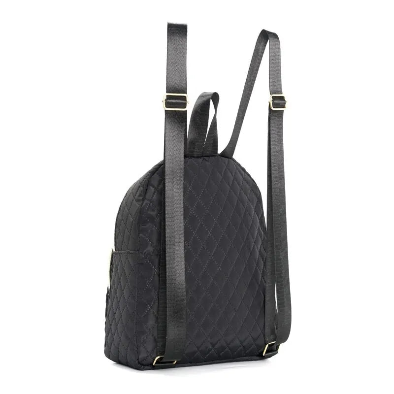 Quilted Pattern Classic Backpack - Stylish and Durable Design