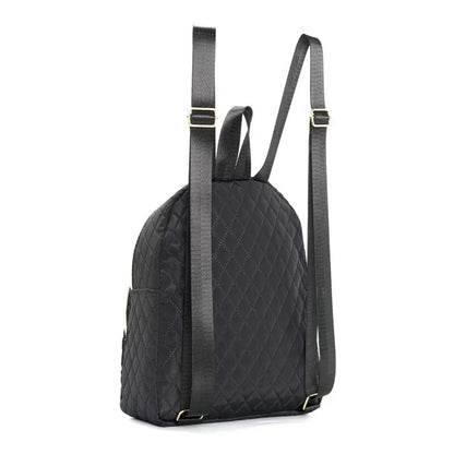 Quilted Pattern Classic Backpack - Stylish and Durable Design