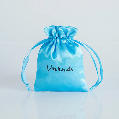 100PCS Silk Satin Jewelry Gift Bags – Drawstring Pouches for Necklace, Bracelet & Earrings, Wedding Party Favor & Christmas Gift Packaging, Custom Logo Ready