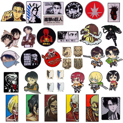 Attack on Titan Enamel Pin Badge - Anime Metal Lapel Pin for Bags, Backpacks & Fan Collectible Gift
