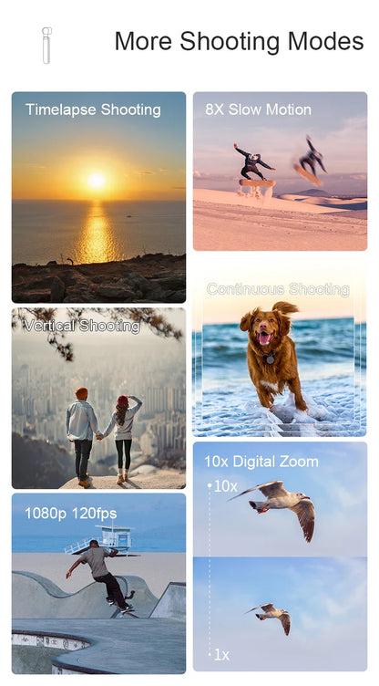 Ordro M3 Pocket Digital Camcorder — 5K 30FPS with Image Stabilization & Large Screen, Handy Travel Vlog Camera