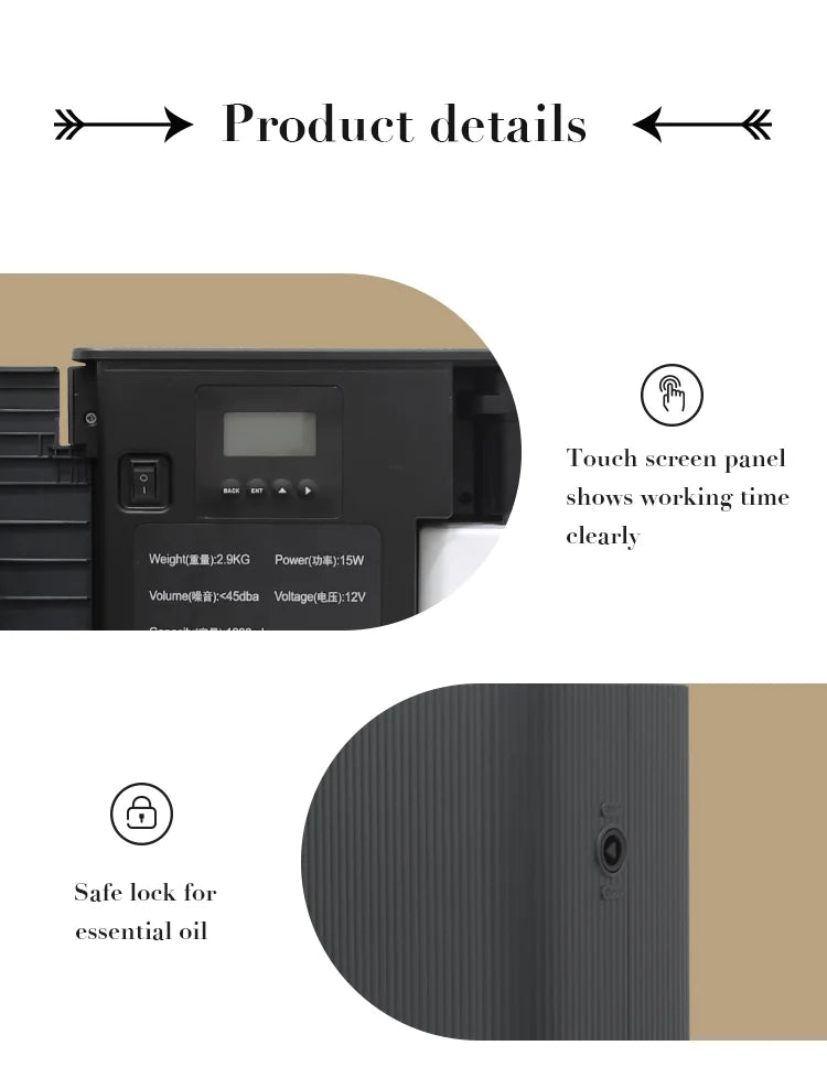 NAMSTE 4000m³ Fragrance Diffuser – Smart Timing Scent Air Machine for Home, Hotel & Spa, Electric Aroma Diffuser