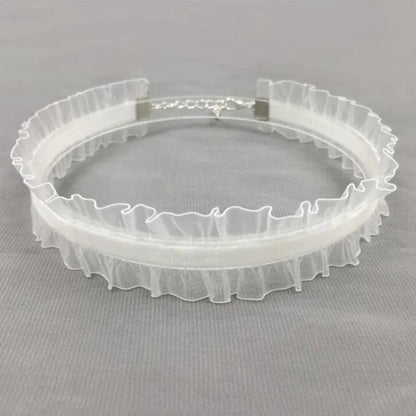 Short Lace Choker Necklace for Women & Girls – Black/White Romantic Fashion Jewelry, Party Gift