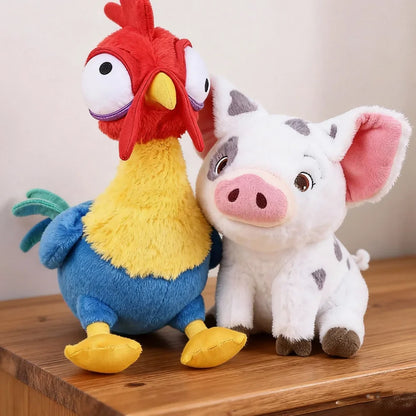 Kawaii Pig & Rooster Plush Toy - Cute Anime Stuffed Animal Sleep Companion & Birthday Gift