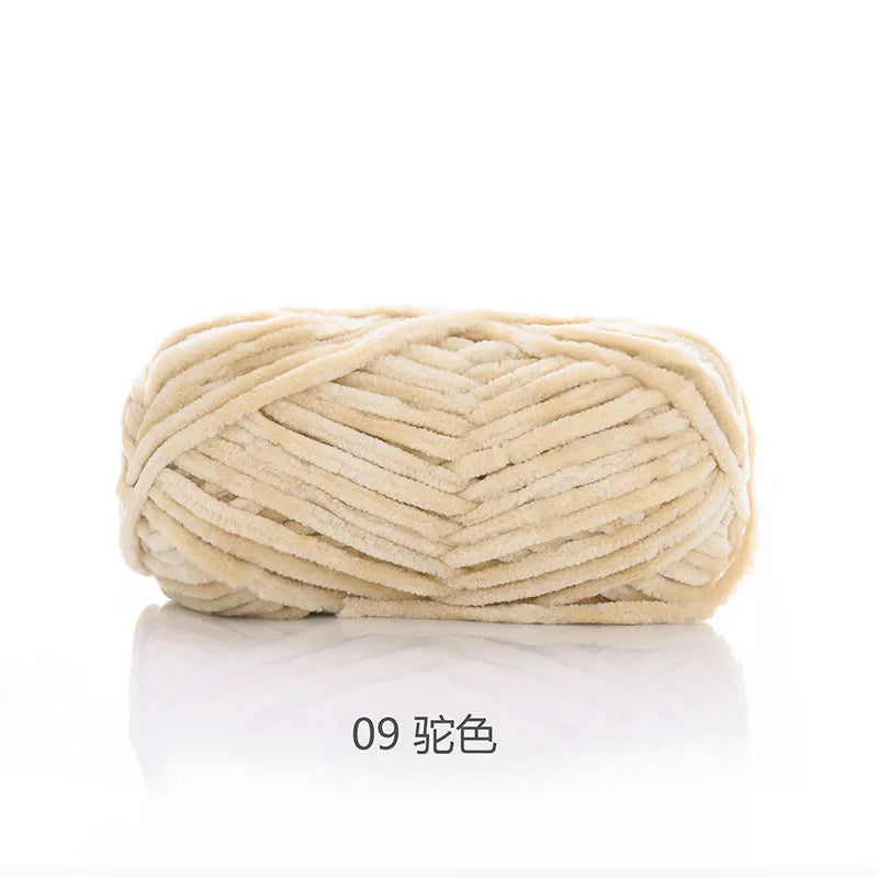 50g/Ball DIY Knitting Yarn – Soft Wool for Baby Scarf, Hat, Chunky Crochet Thread
