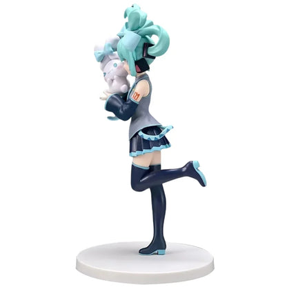 20CM Anime Hatsune Miku x Cinnamoroll Figure – Collectible Decorative Model, Kawaii Gift for Kids