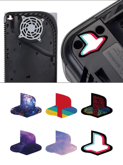 DATA FROG PS5 Console Skin — Logo Sticker & Disc Drive Decal Combo