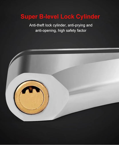 Motorcycle Waterproof Disc Brake Lock — Anti-Theft Wheel Padlock with Keys for Motorcycles, Scooters & Mopeds