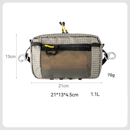 Waterproof UHMWPE Waist Fanny Pack – 1.1L Lightweight Hip Bag for Cycling, Running, Hiking & Outdoor Sports, 70g