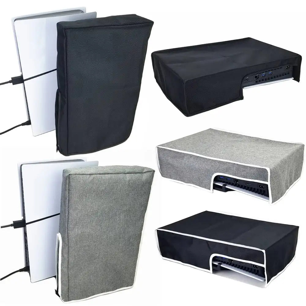 PS5 Slim Console Dust Cover – Waterproof Protective Sleeve for Vertical/Horizontal Use, Dust Proof Case for PlayStation 5 Slim