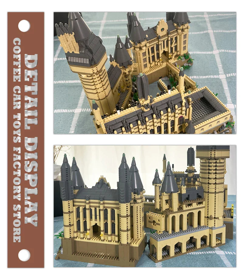 Creative Magic School Diamond Bricks Set — Medieval Castle MOC Building Blocks DIY Toy for Kids & Adults, Perfect Christmas Gift