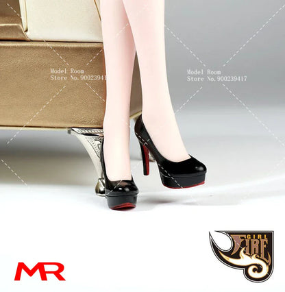 1/6 Scale Fashion Girl High Heel Shoes — Stiletto Court Shoe Model for 12" TBL PH Female Action Figures