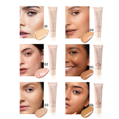 30ml Matte Liquid Foundation Cream – Long-Wear, Oil-Control, Full Coverage Waterproof Concealer for Wheat Tone Makeup