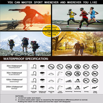 Men's Sport Watch – Multifunction Military Digital Watch, Waterproof, Luminous LED, Big Dial for Kids, Students, and Outdoors