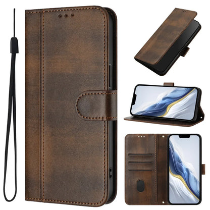 Samsung Galaxy A17 & A07 4G/5G Case - Vintage Leather Flip Wallet Cover with Cash Slots