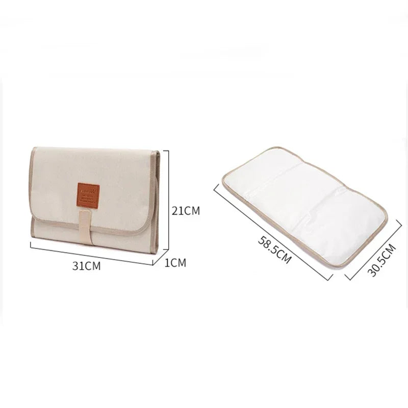 Portable Baby Diaper Changing Mat - Waterproof Foldable Washable Travel Play Mat