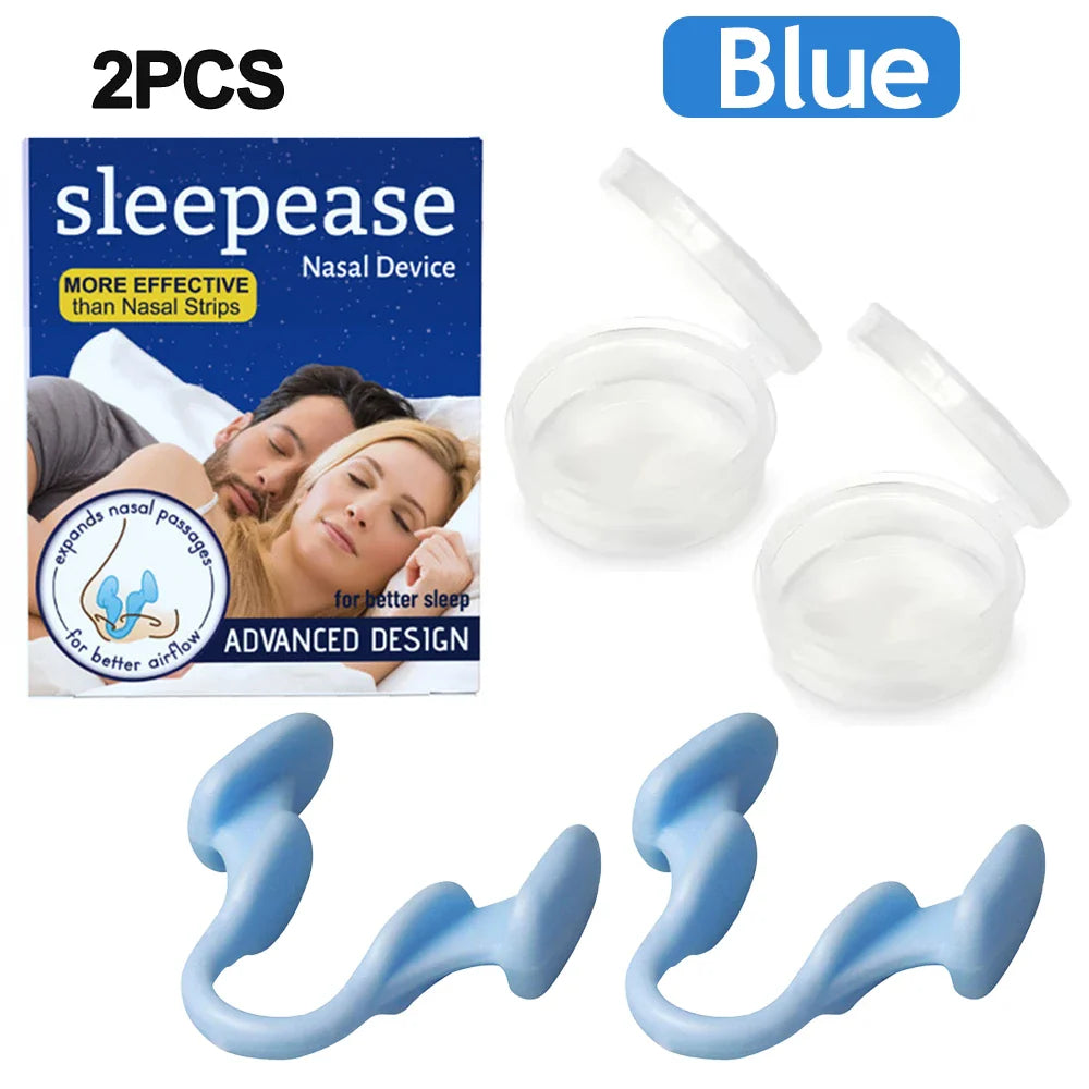 Silicone Nose Clip Anti-Snoring Nasal Dilator – Stop Snore Aid for Better Breathing & Sleep Improvement (1-2 Pcs)