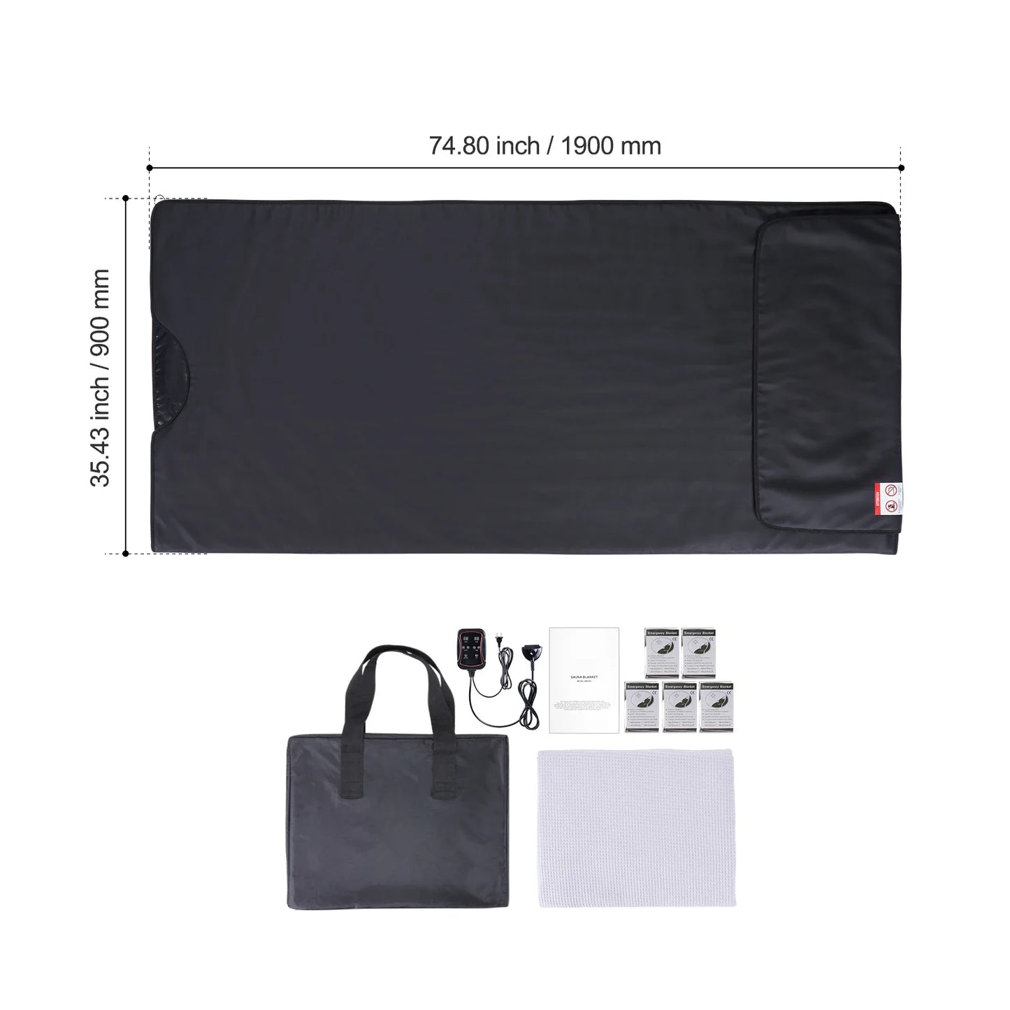VEVOR Sauna Blanket for Detoxification – Portable Far Infrared Sauna, Adjustable Temperature & Timer for Home Relaxation